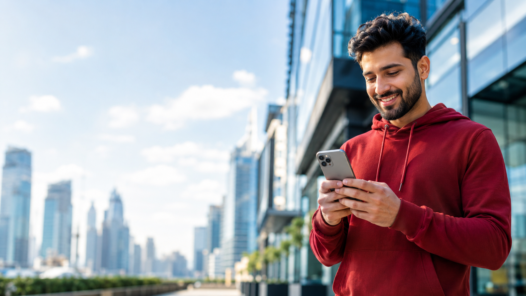 Trader accessing global markets from a mobile device